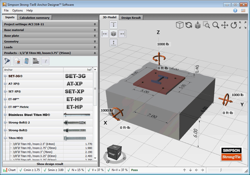 Anchor Designer™ Software®